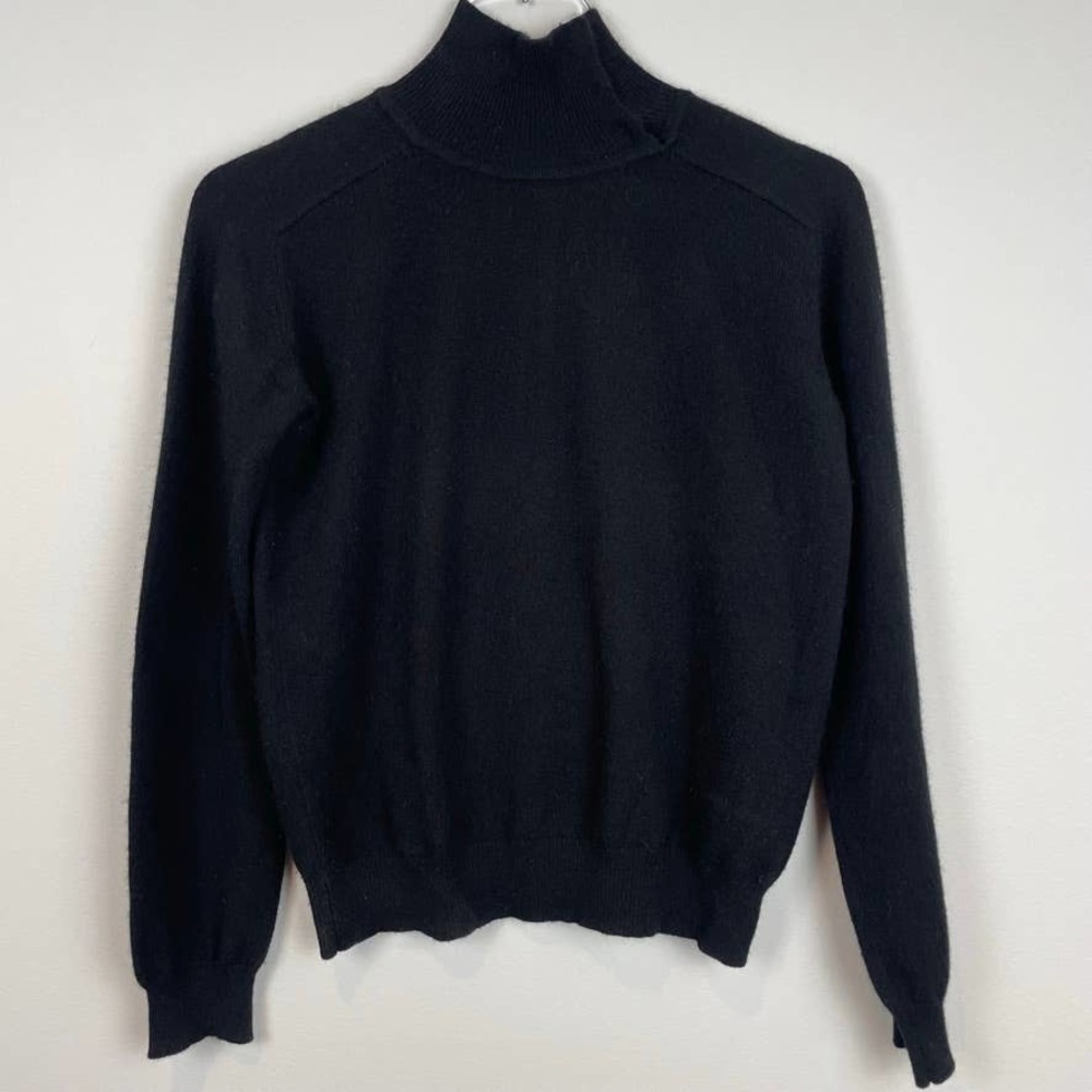GARIN Luxe Cashmere Mockneck Sweater Black